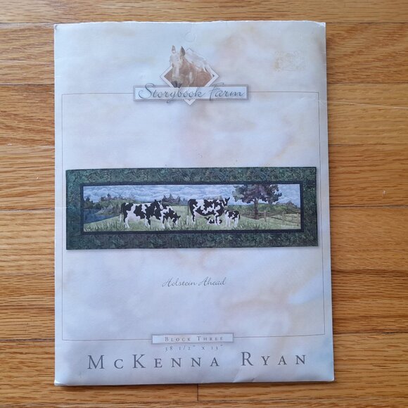 Vintage Holstein Cow Quilt Block Sewing Pattern McKenna Ryan Storybook Farm - Picture 1 of 9